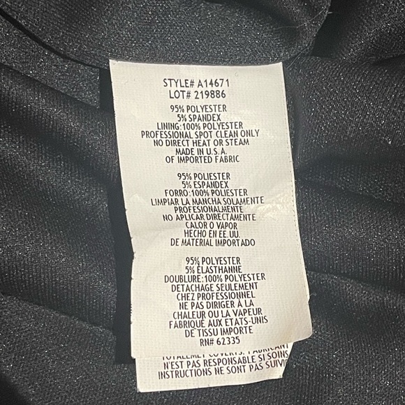 Betsy & Adam black dress with gold chain strap - Picture 6 of 6